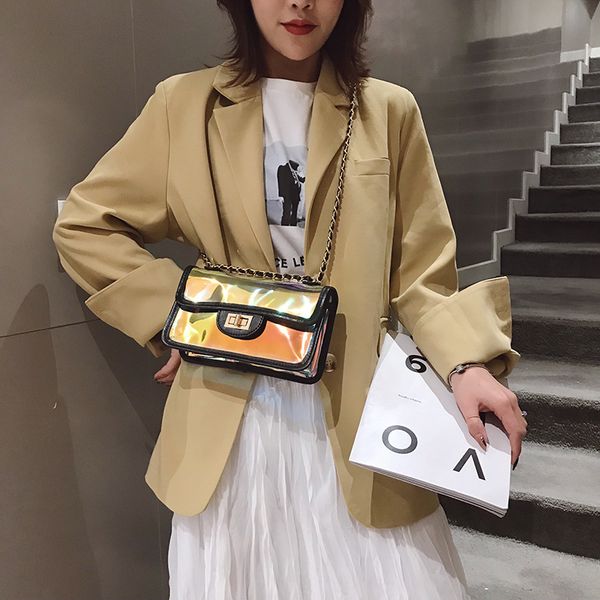 2020 new shoulder bag women's laser transparent jelly small bag western fashion messenger
2020 new shoulder bag women's laser transparent jelly small bag western fashion messenger