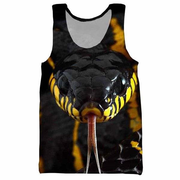 wild animals snake 3d printed tank for men fashion cool summer tank work out men women halter, White;black
wild animals snake 3d printed tank for men fashion cool summer tank work out men women halter, White;black