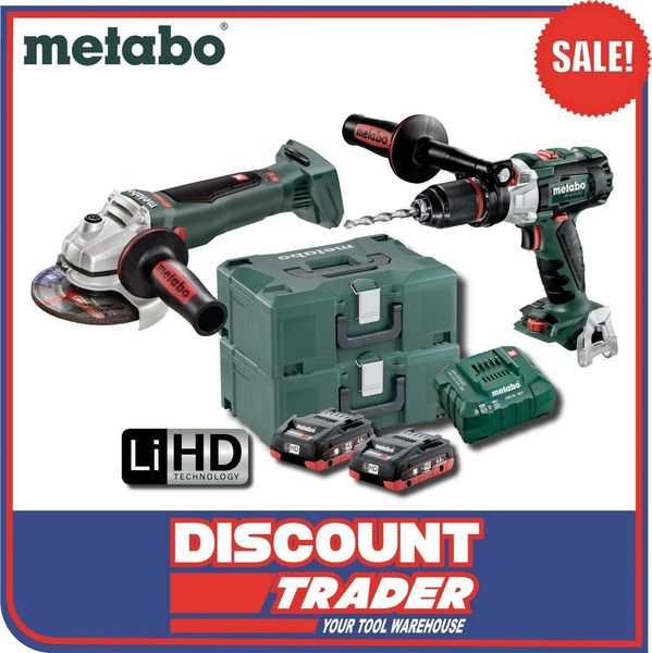 Metabo 18V 4.0Ah LiHD Бесколлекторный сверлильный станок для угловых шлифмашин - AU68901780
Metabo 18V 4.0Ah LiHD Бесколлекторный сверлильный станок для угловых шлифмашин - AU68901780