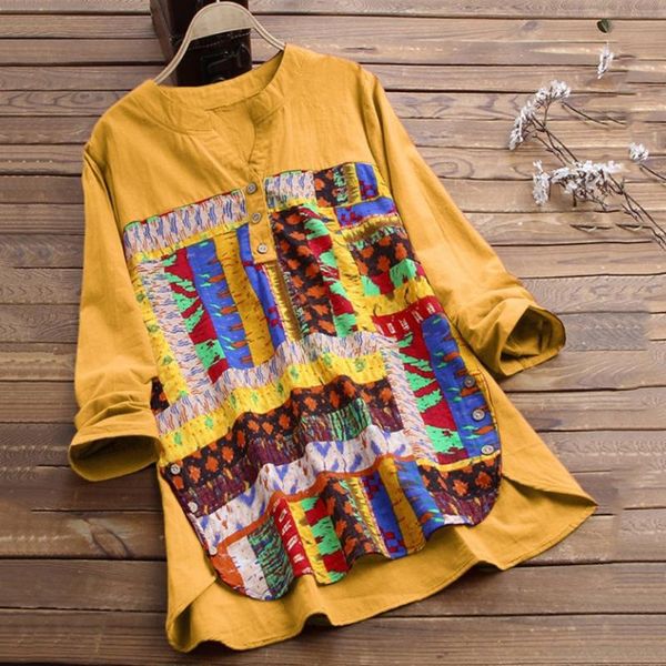 vintage printed blouses women multicolor block pathchwork plus size long sleeve shirt bohemianwomen blouse chemisier femme, White
vintage printed blouses women multicolor block pathchwork plus size long sleeve shirt bohemianwomen blouse chemisier femme, White