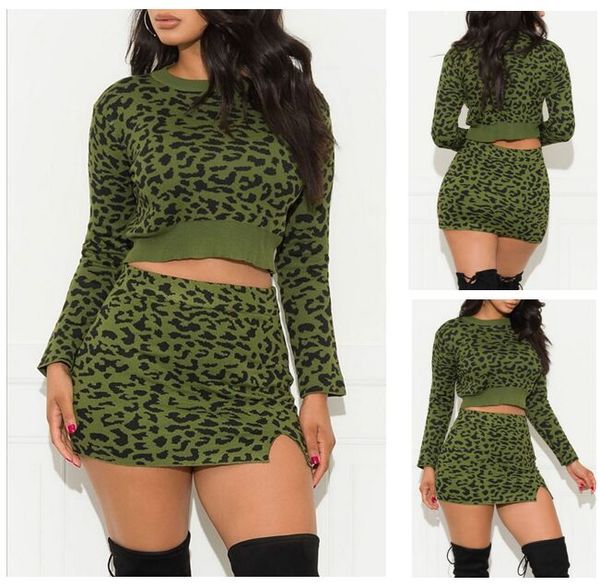 women two pcs outfit crop + mimi skirt and fashion leopard print long sleeve dress, White
women two pcs outfit crop + mimi skirt and fashion leopard print long sleeve dress, White