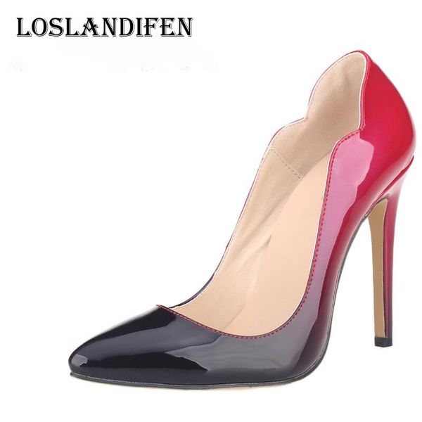 loslandifen women plus size 35-42 pointed toe mixed color wedding high heel shoes ladies fashion patent leather party pumps, Black;white
loslandifen women plus size 35-42 pointed toe mixed color wedding high heel shoes ladies fashion patent leather party pumps, Black;white