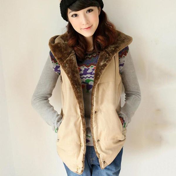 women's vests women spring autumn waistcoats length jacket hooded thick cotton coat warm velvet sleeveless female plus size, Black;white
women's vests women spring autumn waistcoats length jacket hooded thick cotton coat warm velvet sleeveless female plus size, Black;white