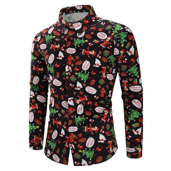 feitong мужчины рубашка casual slim fit мужской одежды mens рождество элементы печать с длинным рукавом повседневная рубашка блузка мужская, White;black
feitong мужчины рубашка casual slim fit мужской одежды mens рождество элементы печать с длинным рукавом повседневная рубашка блузка мужская, White;black