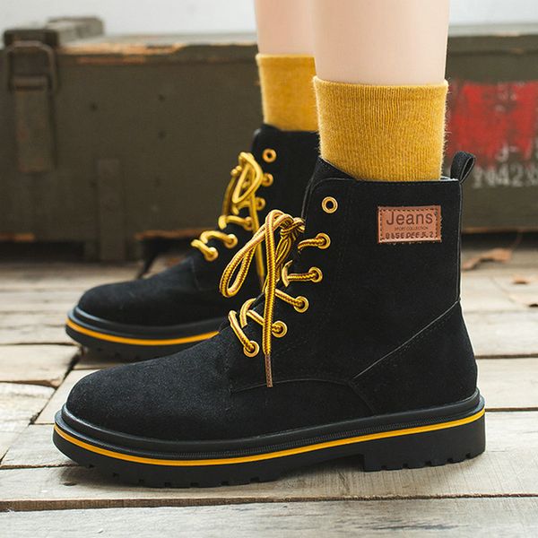 nice new arrived ankle boots women autumn daily sweet round toes shoes woman flat heels fashion girls lace up boot for socks, Black
nice new arrived ankle boots women autumn daily sweet round toes shoes woman flat heels fashion girls lace up boot for socks, Black