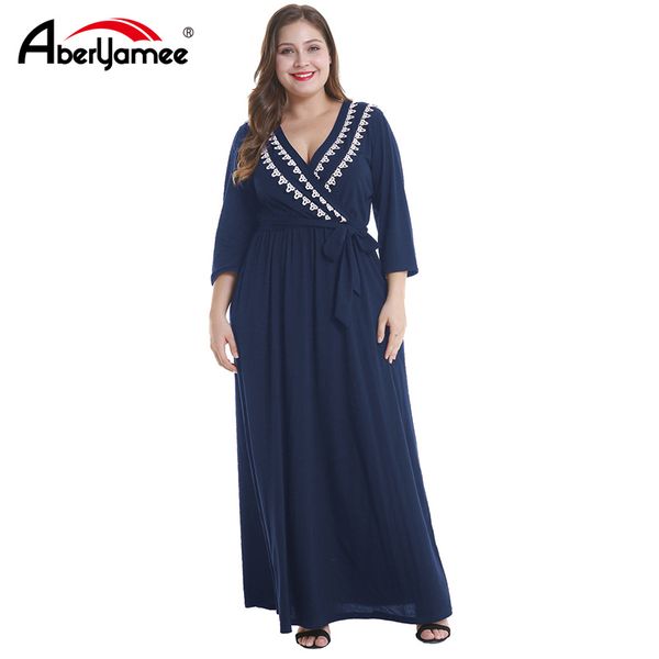 plus size women floor length long dress v-neck three quarter sleeve solid party dress for women casual slim maxi, Black;gray
plus size women floor length long dress v-neck three quarter sleeve solid party dress for women casual slim maxi, Black;gray