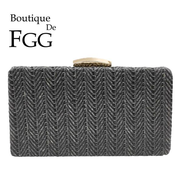 boutique de fgg women straw black evening bags ladies party dinner box clutches chain shoulder handbags and purses
boutique de fgg women straw black evening bags ladies party dinner box clutches chain shoulder handbags and purses