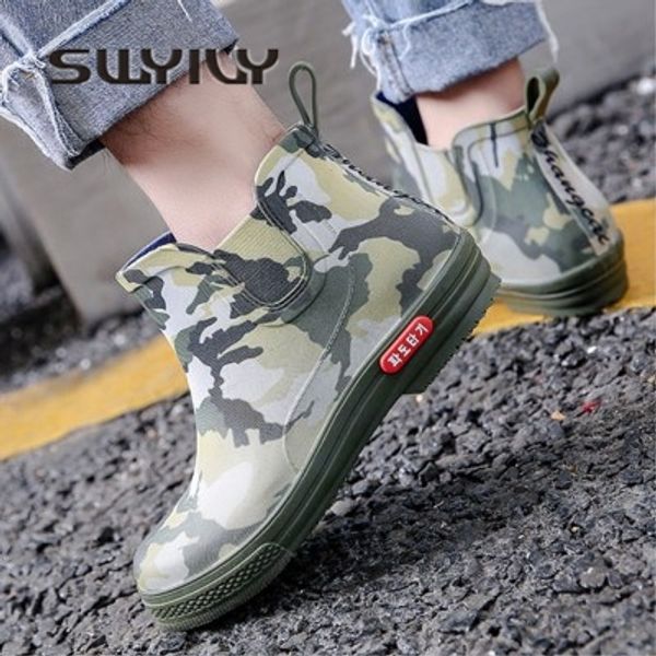 swyivy rainboots shoes woman 34 44 comflage 2018 ankle rain boots female waterproof water shoes quality ladies wellies rainboots t200425, Black
swyivy rainboots shoes woman 34 44 comflage 2018 ankle rain boots female waterproof water shoes quality ladies wellies rainboots t200425, Black
