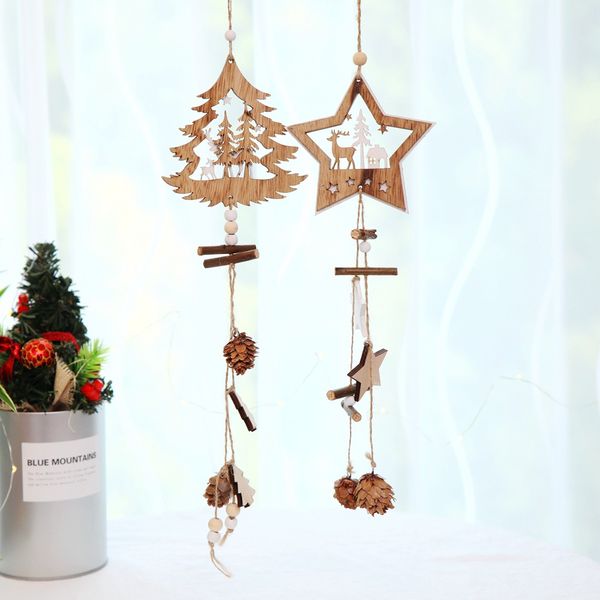 christmas supplies wood five-pointed star pendant rope pine cone christmas tree decoration pendant decoration tag
christmas supplies wood five-pointed star pendant rope pine cone christmas tree decoration pendant decoration tag