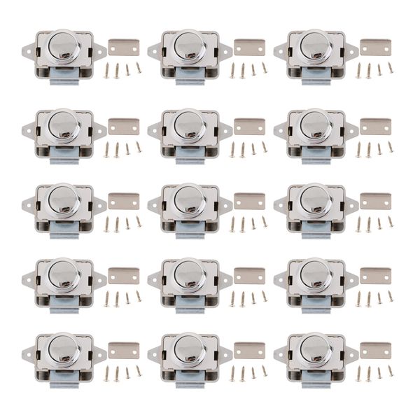 15pcs кнопочного ящика тумба фиксатор двери замок ручка фиксатор автод щепка 
15pcs кнопочного ящика тумба фиксатор двери замок ручка фиксатор автод щепка