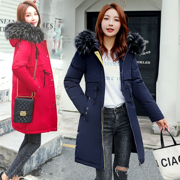 drawstring slim coat jacket hooded winter jacket women parkas 2019 new women's fur collar outerwear female plus size 3xl, Black
drawstring slim coat jacket hooded winter jacket women parkas 2019 new women's fur collar outerwear female plus size 3xl, Black