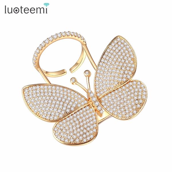 luoteemi danced butterfly rings for women elegant cubic zirconia wedding engagement ring fashion jewelry anel feminino, Golden;silver
luoteemi danced butterfly rings for women elegant cubic zirconia wedding engagement ring fashion jewelry anel feminino, Golden;silver