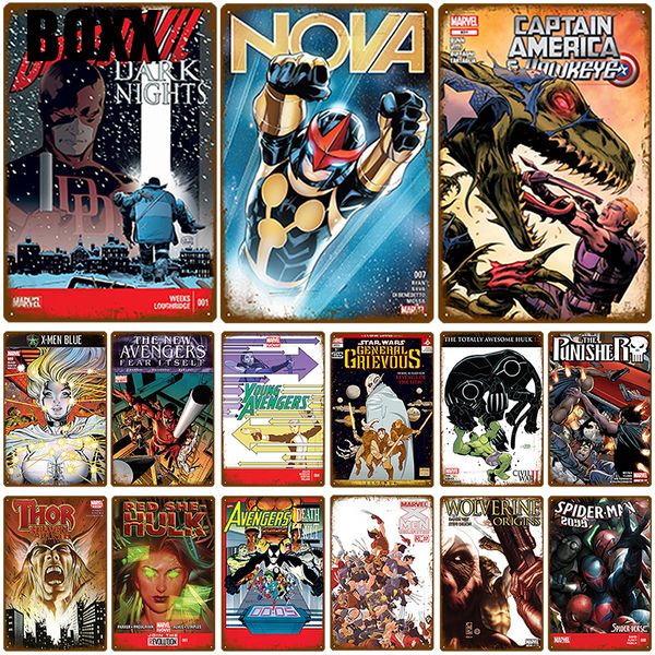 2020 супер герой человек-паук x-men декор стены металл знак wall art tin вход потертый chic налет металл урожай декор плакат бар украшения p
2020 супер герой человек-паук x-men декор стены металл знак wall art tin вход потертый chic налет металл урожай декор плакат бар украшения p