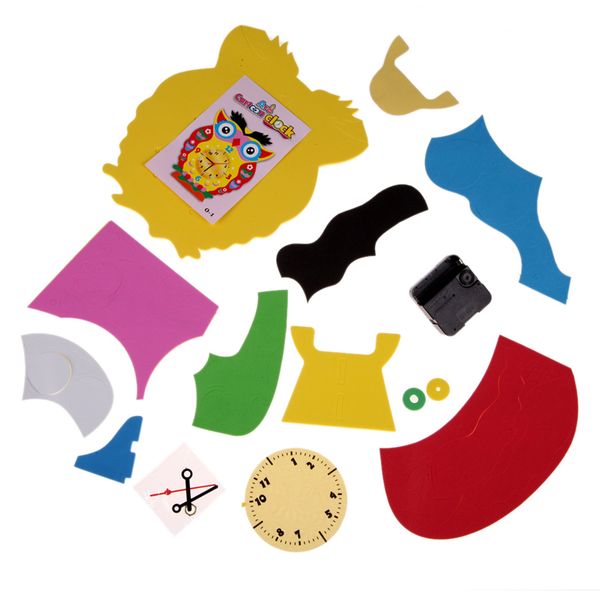 1set handmade clock toy