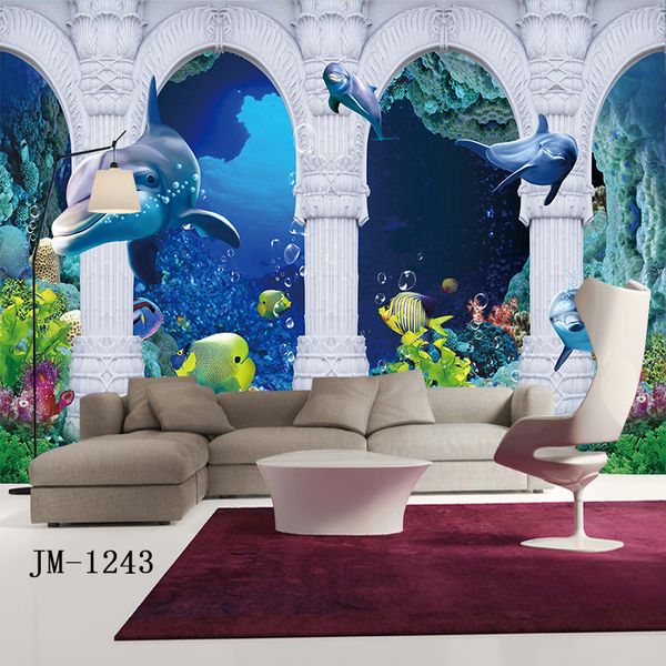 3d stereo wall stickers mural wallpaper underwater world dolphin ocean swimming pool water park children background mural
3d stereo wall stickers mural wallpaper underwater world dolphin ocean swimming pool water park children background mural