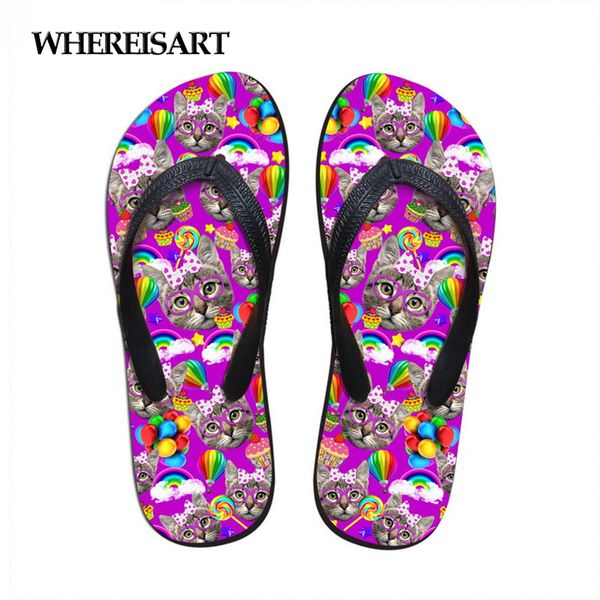 whereisart 2018 summer women casual flip flops cute pet mini cat prints house and beach flipflops for lady soft rubber slippers, Black
whereisart 2018 summer women casual flip flops cute pet mini cat prints house and beach flipflops for lady soft rubber slippers, Black
