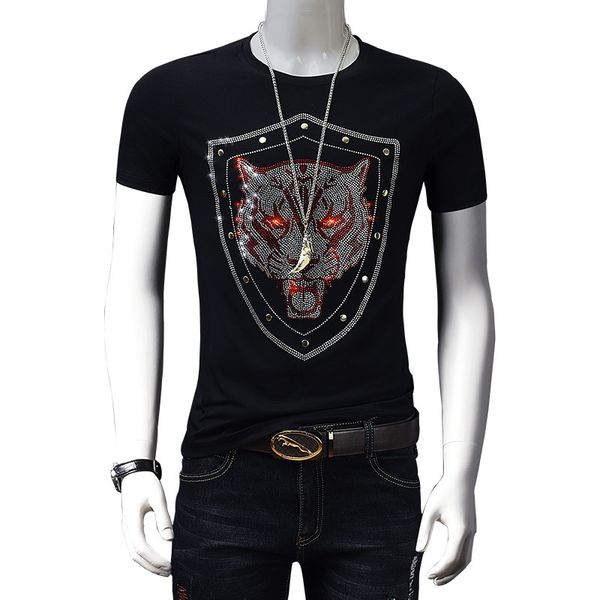 2020 Summer New Men's T-Shirts Casual Mens Fashion Rhinestones Pattern Thin T-shirt Men Breathable Slim Tee 2 Colors Plus Size M-4XL
2020 Summer New Men's T-Shirts Casual Mens Fashion Rhinestones Pattern Thin T-shirt Men Breathable Slim Tee 2 Colors Plus Size M-4XL