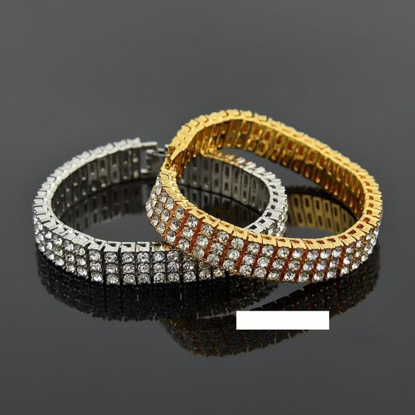 8 inch hiphop diamond tennis gold silver bracelets iced out chain for mens gold plated three row rhinestone bracelets, Golden;silver
8 inch hiphop diamond tennis gold silver bracelets iced out chain for mens gold plated three row rhinestone bracelets, Golden;silver