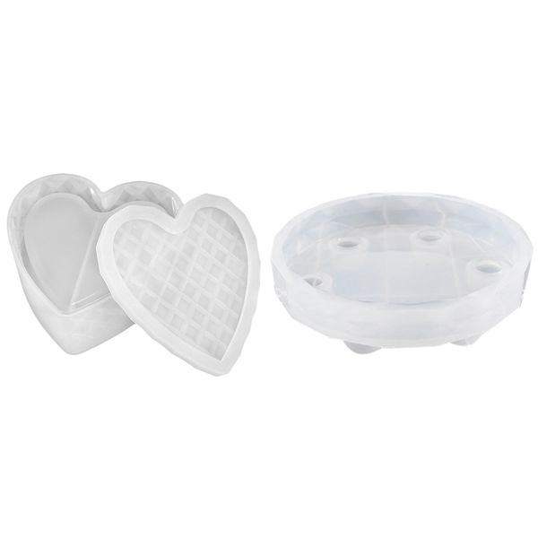 table silicone epoxy exhibition table & heart shaped cut jewelry gift box storage box uv resin
table silicone epoxy exhibition table & heart shaped cut jewelry gift box storage box uv resin