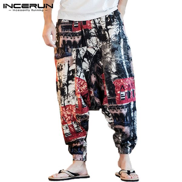 incerun men harem pants retro drop crotch print joggers trousers men baggy pockets casual nepal style pants hombre s-5xl 2019, Black
incerun men harem pants retro drop crotch print joggers trousers men baggy pockets casual nepal style pants hombre s-5xl 2019, Black