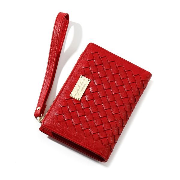 vintage women wallet multifunction weave clutch bag multi slots holder bofold short coin purse lady wristlet handbag, Red;black
vintage women wallet multifunction weave clutch bag multi slots holder bofold short coin purse lady wristlet handbag, Red;black