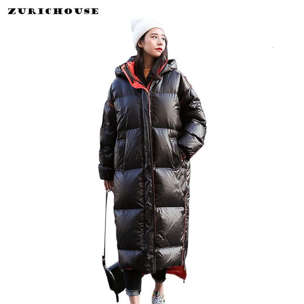 zurichouse 2019 winter jacket woman long quilted coat new large size hooded thicken warm outerwear glossy winter parka female y190926, Black;white
zurichouse 2019 winter jacket woman long quilted coat new large size hooded thicken warm outerwear glossy winter parka female y190926, Black;white