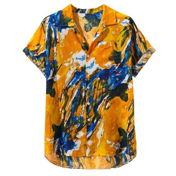 chamsgend short sleeve male shirt cotton men's blouse fashion mens printed hawaiian loose short sleeve casual buttons shirt, White;black
chamsgend short sleeve male shirt cotton men's blouse fashion mens printed hawaiian loose short sleeve casual buttons shirt, White;black