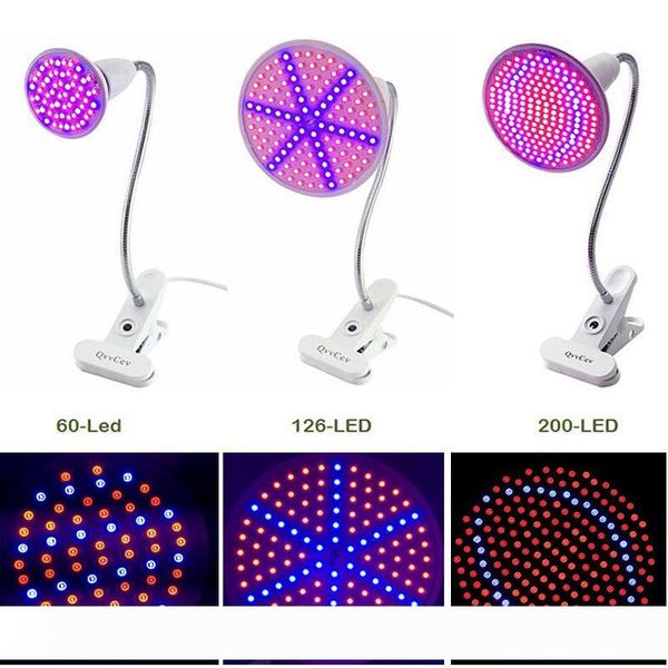 60 126 200 led grow light bulb 360 flexible lamp holder clip for plant flower vegetable growing indoor greenhouse hydroponics
60 126 200 led grow light bulb 360 flexible lamp holder clip for plant flower vegetable growing indoor greenhouse hydroponics