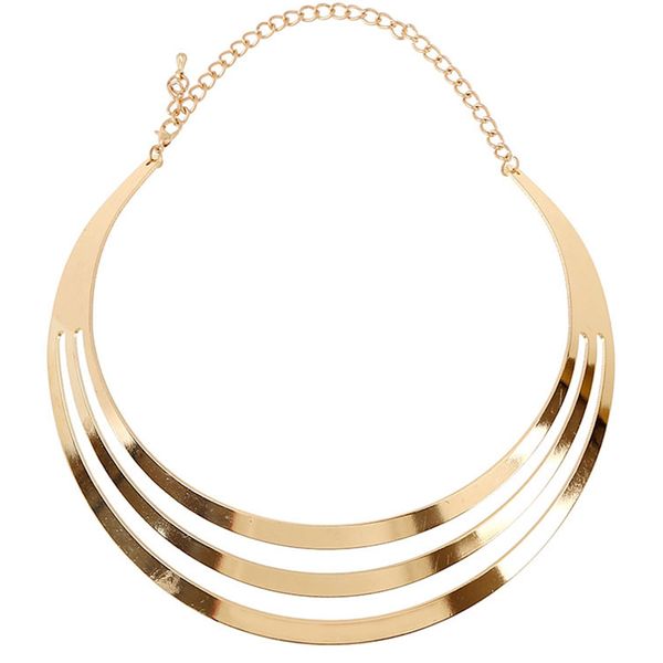 metal texture exaggerated punk street hipsters hollow female collar necklace, Silver
metal texture exaggerated punk street hipsters hollow female collar necklace, Silver
