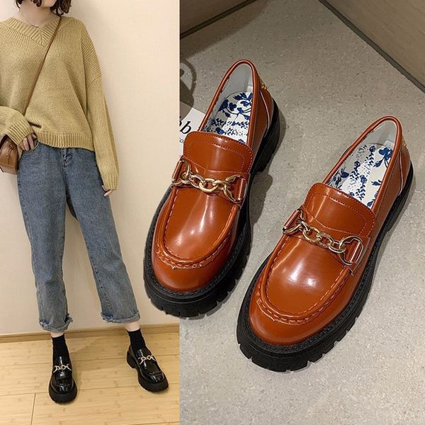 metal chains creepers muffin round toe moccasins solid slip on casual loafers brand comfy all match flats brief woman shoes 2020, Black
metal chains creepers muffin round toe moccasins solid slip on casual loafers brand comfy all match flats brief woman shoes 2020, Black
