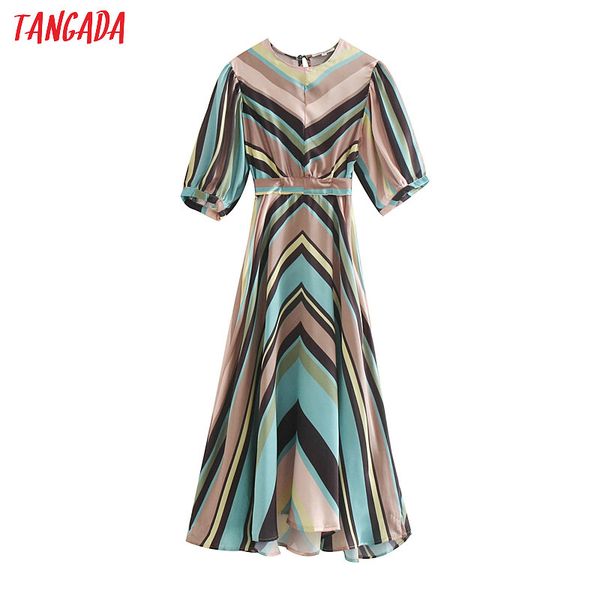 tangada women striped print midi dress with belt half sleeve o neck female elegant lady casual dresses je72, Black;gray
tangada women striped print midi dress with belt half sleeve o neck female elegant lady casual dresses je72, Black;gray