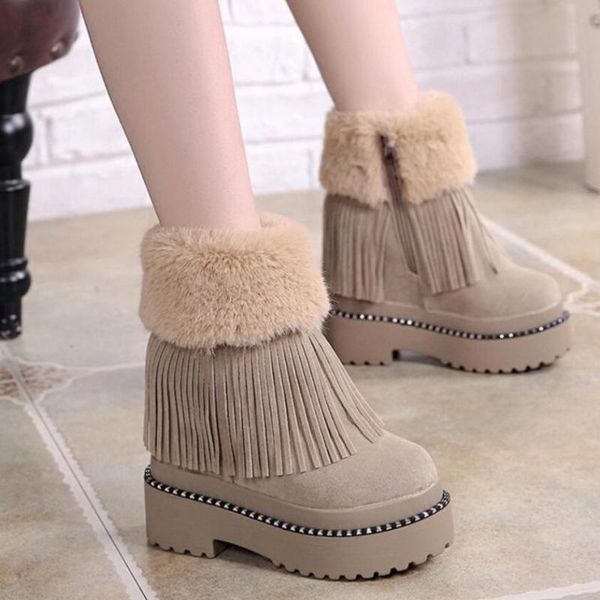 boots thick sole wedges shoes women snow platform ankle boot tassels side zip thicken plush for deep winter black white khaki
boots thick sole wedges shoes women snow platform ankle boot tassels side zip thicken plush for deep winter black white khaki