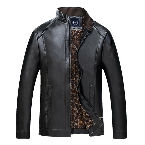 leather jacket men winter thick inner cashmere pu leather coat men casual thermal stand collar faux coat warm jacket, Black
leather jacket men winter thick inner cashmere pu leather coat men casual thermal stand collar faux coat warm jacket, Black