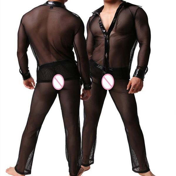 прозрачная сетка undershirt мужчины bodysuit фуфайки sexy see through рубашки эротические брюки гомосексуалисты костюмы ночной клуб performa, Black;white
прозрачная сетка undershirt мужчины bodysuit фуфайки sexy see through рубашки эротические брюки гомосексуалисты костюмы ночной клуб performa, Black;white