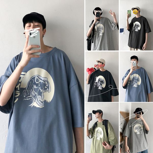 japanese harajuku t shirt for men women ulzzang korean clothes dinosaur print tshirt male streetwear tee summer short sleeve, White;black
japanese harajuku t shirt for men women ulzzang korean clothes dinosaur print tshirt male streetwear tee summer short sleeve, White;black