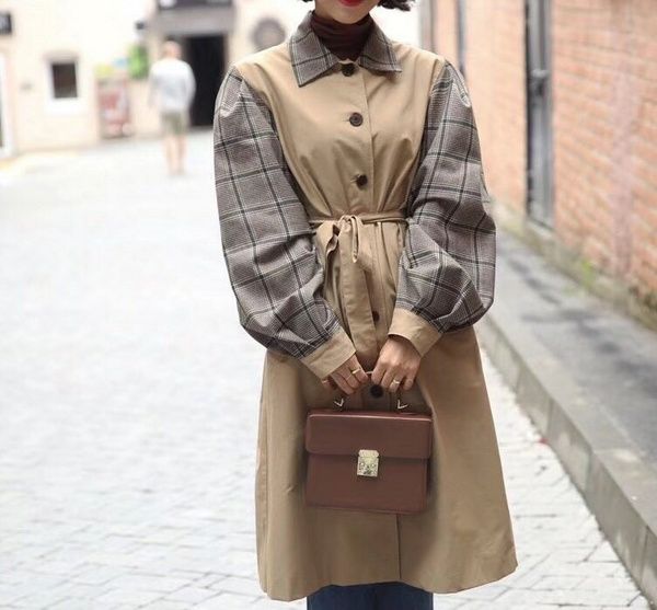 classic women plaid patchwork single breasted trench spring autumn british elegant wind coats, Tan;black
classic women plaid patchwork single breasted trench spring autumn british elegant wind coats, Tan;black