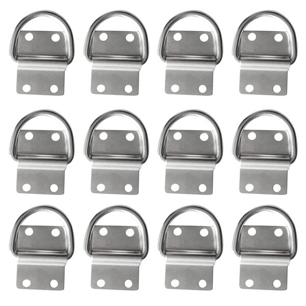 pack 12 stainless steel lashing ring & staple cleat tie down boat part hardware accessories
pack 12 stainless steel lashing ring & staple cleat tie down boat part hardware accessories