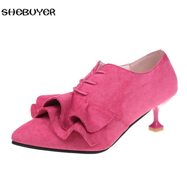 spring autumn women cute high heels shoes fashion thin heels lace up pointed toe shoes ladies kitten casual 5 color, Black
spring autumn women cute high heels shoes fashion thin heels lace up pointed toe shoes ladies kitten casual 5 color, Black