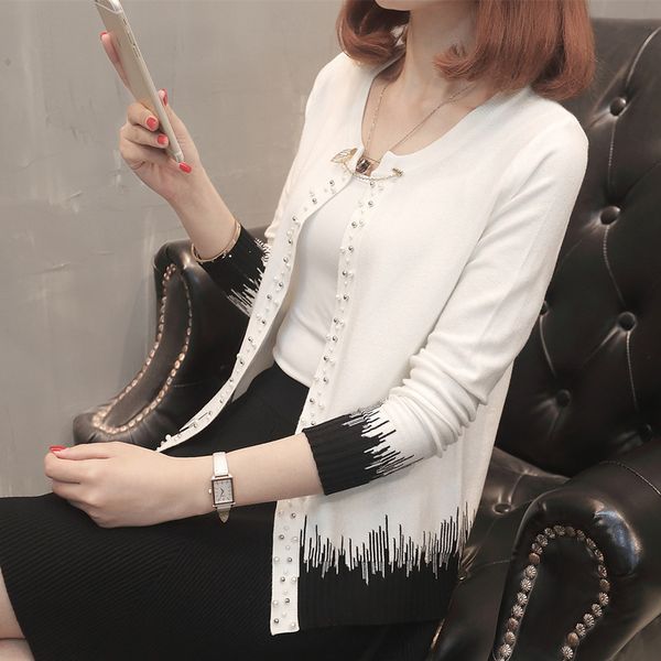new style fashion women loose open stitch beading knitted coats jackets, Black;brown
new style fashion women loose open stitch beading knitted coats jackets, Black;brown