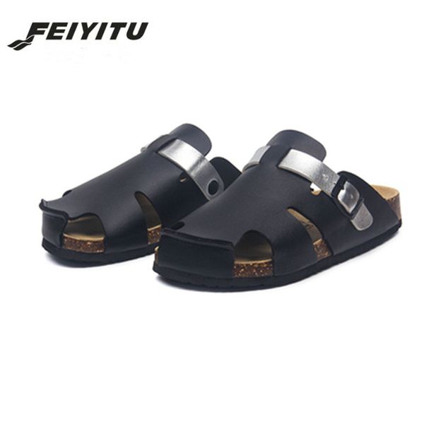 new summer shoes men closed toe beach black strap cork slides platform men sandals leather flats fashion water mules plus 35-45
new summer shoes men closed toe beach black strap cork slides platform men sandals leather flats fashion water mules plus 35-45