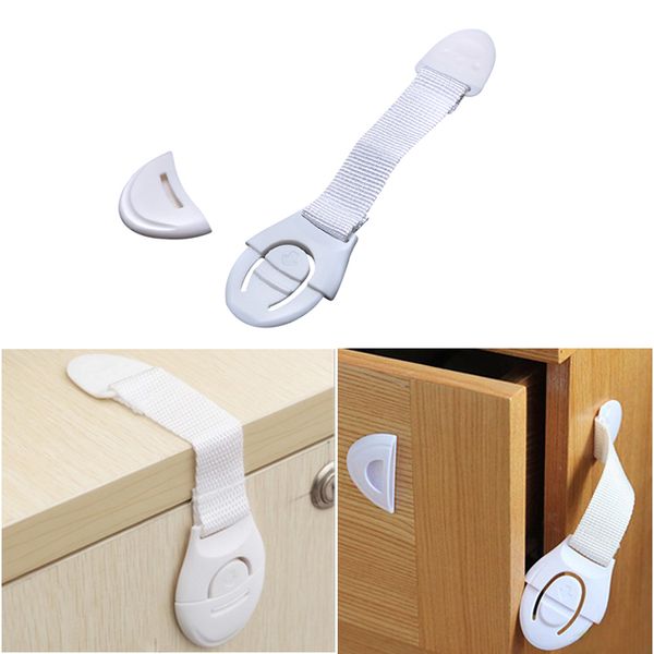

Baby Children Plastic Drawer Door Cabinet Cupboard Toilet Safety Locks Straps Baby Child Safety Care Lock Infant Protection