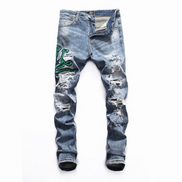 2019 new brand of fashionable european and american men's casual jeans ,high-grade washing, pure hand grinding, quality optimization a2, Blue
2019 new brand of fashionable european and american men's casual jeans ,high-grade washing, pure hand grinding, quality optimization a2, Blue