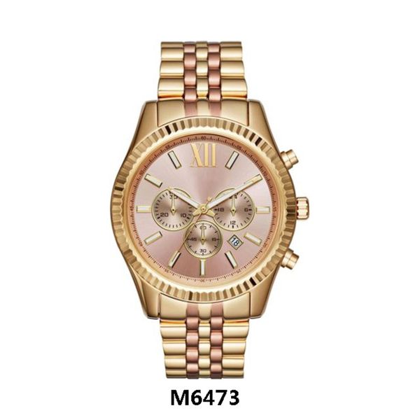 Fashion classic business big Dial Watch M8561 M6473 + Original box + Wholesale and Retail + Free Shipping 6pcs