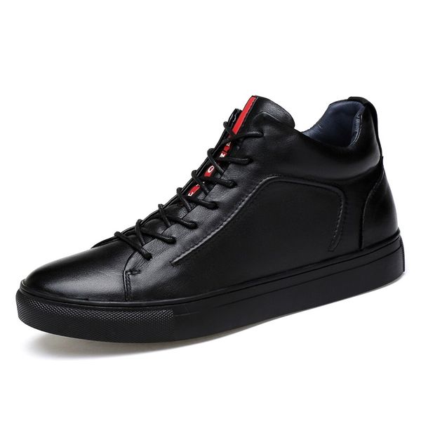 2019 genuine leather men shoes high casual leather shoes fashion male comfortable loafers moccasins soft men sneakers, Black
2019 genuine leather men shoes high casual leather shoes fashion male comfortable loafers moccasins soft men sneakers, Black