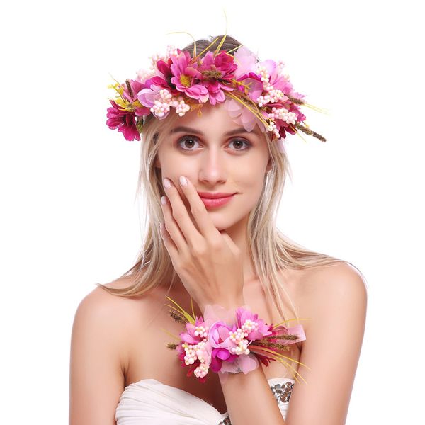 adjustable flower crown and bracelet set gorgeous boho headband with wrist band for women wedding party festival maternity family pictures, Slivery;golden
adjustable flower crown and bracelet set gorgeous boho headband with wrist band for women wedding party festival maternity family pictures, Slivery;golden