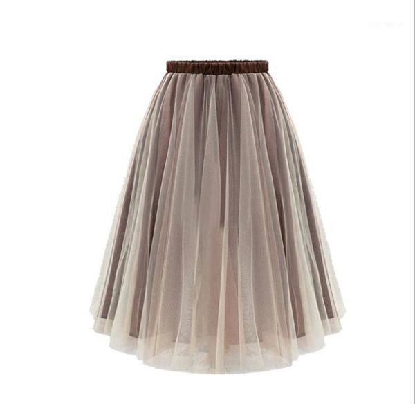 clothes womens midi saias skirts summer designer ladies puffy mesh solid color elegant high waist skirt females casual brown, Black
clothes womens midi saias skirts summer designer ladies puffy mesh solid color elegant high waist skirt females casual brown, Black