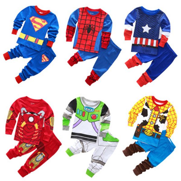 children's pajamas superman sets boys sleepwear clothes cartoon home service cotton long-sleeved baby bottoming pyjamas 2pcs, Blue;red
children's pajamas superman sets boys sleepwear clothes cartoon home service cotton long-sleeved baby bottoming pyjamas 2pcs, Blue;red