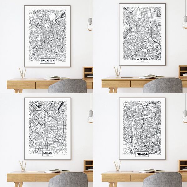 europe countries city madrid milan prague map posters and prints cardiff brussels street road map art canvas painting home decor
europe countries city madrid milan prague map posters and prints cardiff brussels street road map art canvas painting home decor