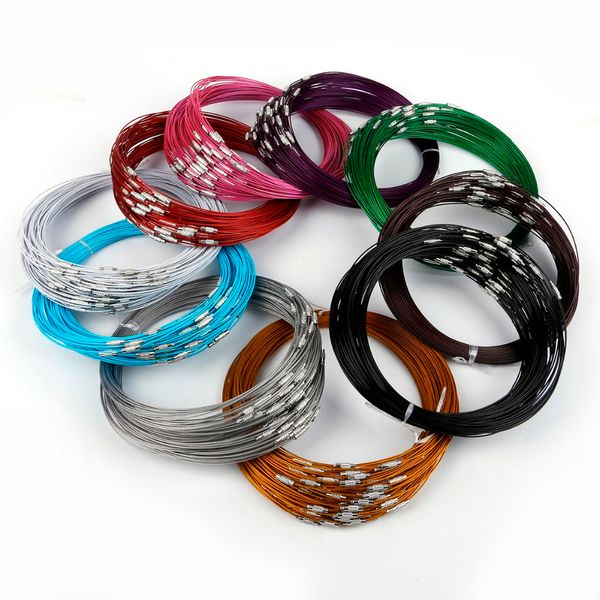 10pcs/lot 46cm stainless steel necklace wire cable cord for choker necklace diy jewelry findings, Silver
10pcs/lot 46cm stainless steel necklace wire cable cord for choker necklace diy jewelry findings, Silver