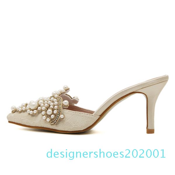 gdgydh new brand 2017 summer shoes women sweet elegant pearl beaded high-heeled shoes thin heels pointed toe women sandals d01, Black
gdgydh new brand 2017 summer shoes women sweet elegant pearl beaded high-heeled shoes thin heels pointed toe women sandals d01, Black